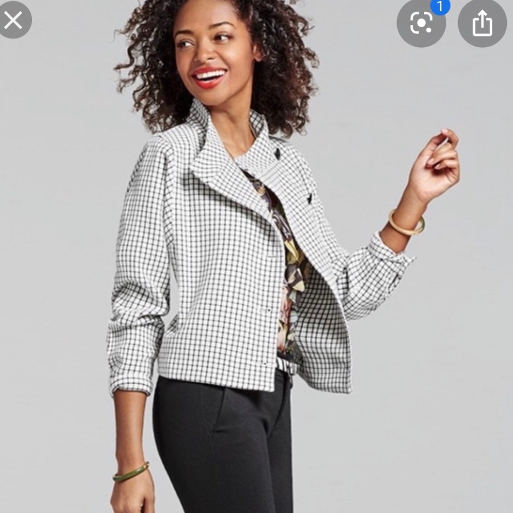 NWOT Cabi Windowpane Jacket, Size Medium